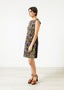 Robe triangle sans manches multicolore
