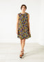 Robe triangle sans manches multicolore
