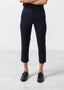 Pantalon court en laine bleu marine