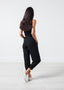 Pantalon fantaisie en laine noire