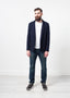 Veste en coton bleu marine