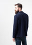 Veste en coton bleu marine