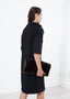 Robe à plumes d'autruche noire