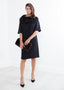 Robe à plumes d'autruche noire
