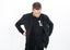Bomber en cuir cassé noir