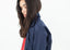 Trench en satin bleu marine