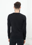 Pull boutonné aux épaules en noir