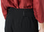 Pantalon à ceinture plissée noir
