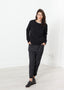 Sweat-shirt Loopwheeler noir
