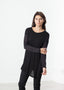 T-shirt Laurier noir/bleu marine