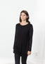 T-shirt Laurier noir/bleu marine