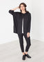 Cardigan asymétrique noir