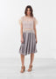 Haut en plumes d'organza