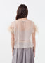 Haut en plumes d'organza
