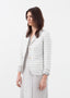 Blazer à rayures lavande