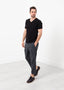 Pantalon à revers à devant plat