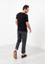Pantalon à revers à devant plat