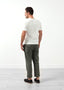 Pantalon à revers à devant plat