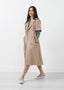 Trench-coat à manches retroussées