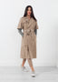 Trench-coat à manches retroussées