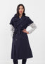 Trench-coat à manches retroussées