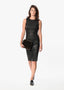 Robe en cuir Iranta noire