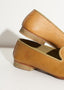 Mocassins en cuir vert citron