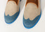 Mocassins à bout golf bleu