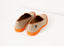 Mocassins à bouts d'ailes orange