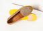 Mocassins à bout golf jaune