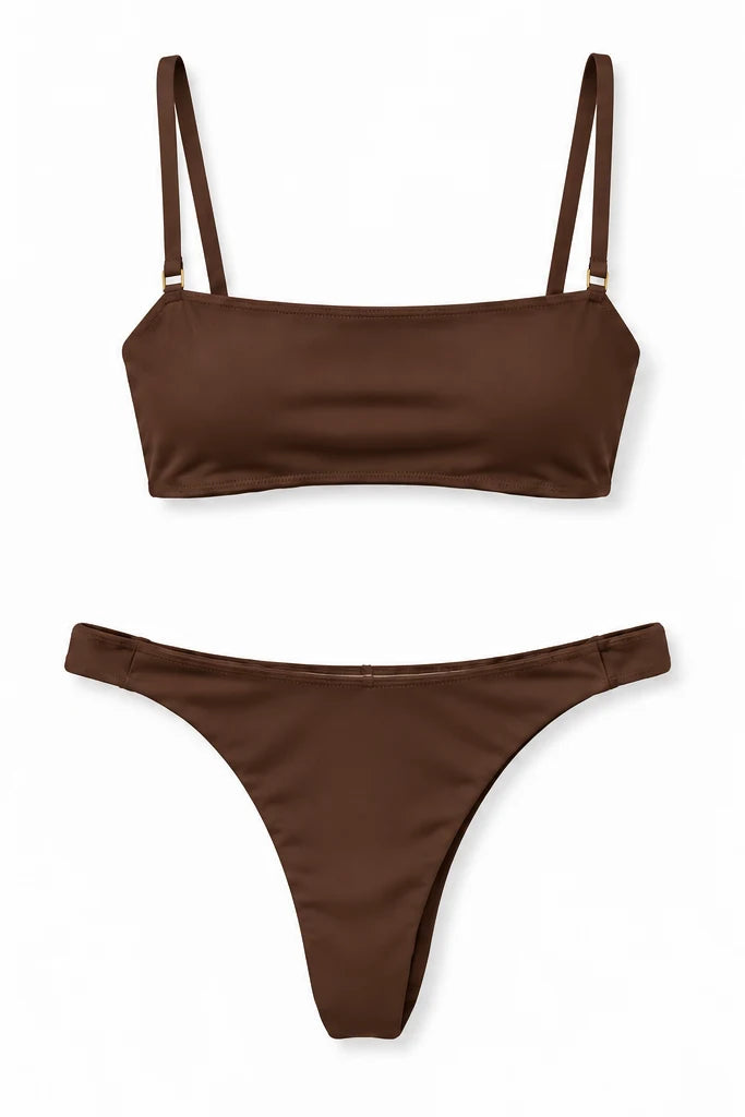 Cleo Bandeau in Espresso, Bandeau-Set, Vorderansicht