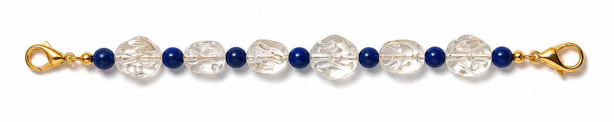 Rock Crystal & Lapis | Opaline