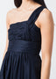 Robe asymétrique bleu marine