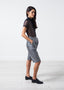 Short en soie gris