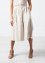 Eulera Leather Skirt in Cream