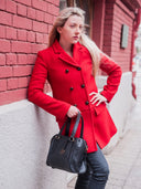 DRUPADI Bag No. II in Black with Woven Leather Details