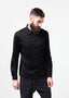 Chemise écossaise noire