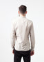 Chemise boutonnée à motifs beige