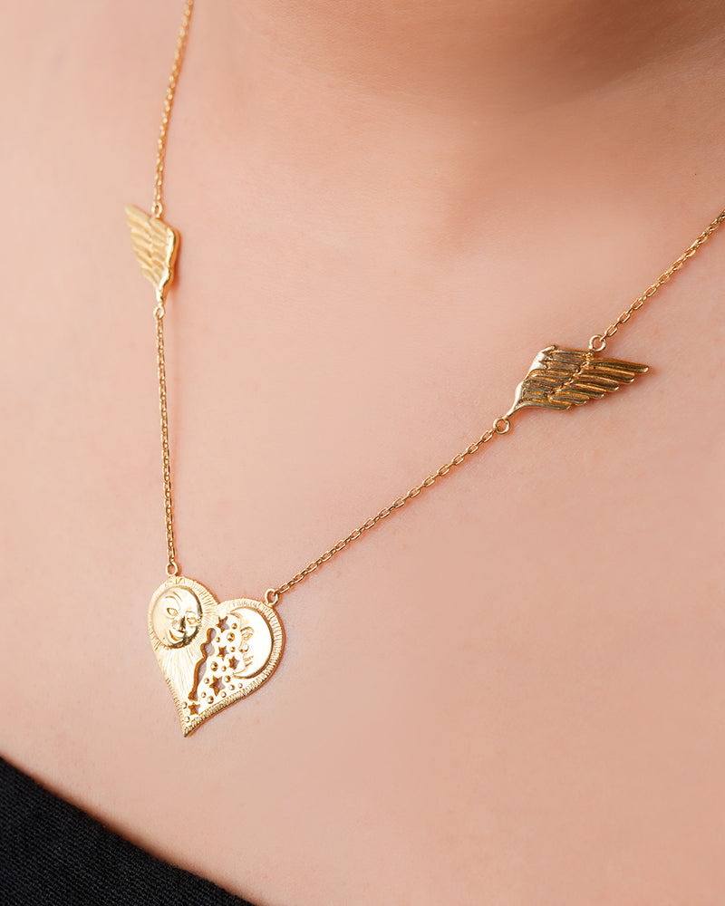 Heart With wings Necklace