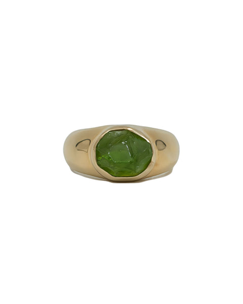 ANIMA Ring Peridot Gold Plated