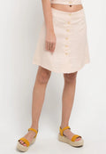 Rossa Mini Skirt Peach