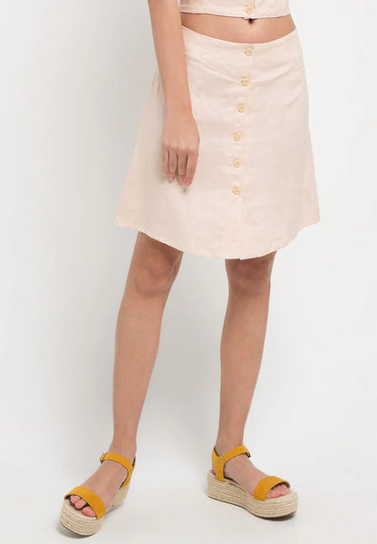 Rossa Mini Skirt Peach