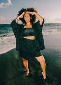 Batwing Kimono in Black on Black