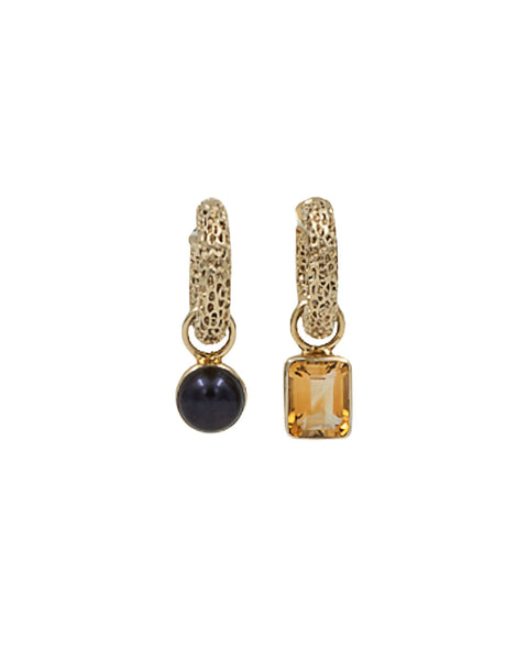 DAYDREAM Earrings Citrine 
Gold Plated