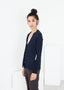 Cardigan carré bleu marine