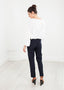 Pantalon à poches plaquées bleu marine