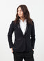 Blazer à col châle noir