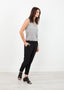 Pantalon ajusté extensible noir