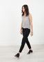 Pantalon ajusté extensible noir