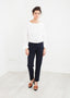 Pantalon à poches plaquées bleu marine